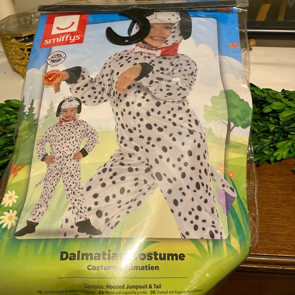 Size small kids Dalmatian costume